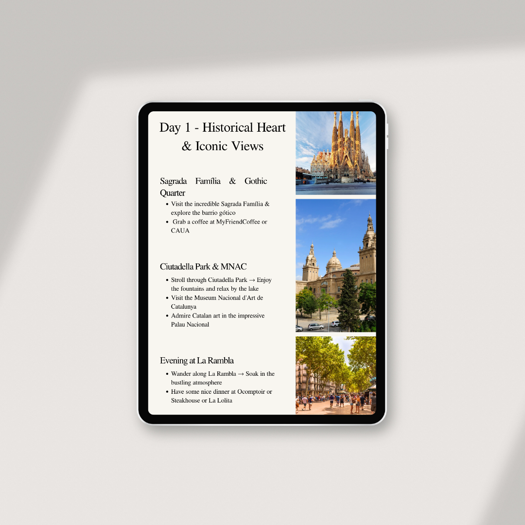 Barcelona 72h Travel Guide